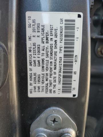 Photo 11 VIN: 1HGCP2F3XAA127549 - HONDA ACCORD LX 