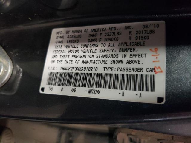 Photo 11 VIN: 1HGCP2F3XBA018218 - HONDA ACCORD LX 