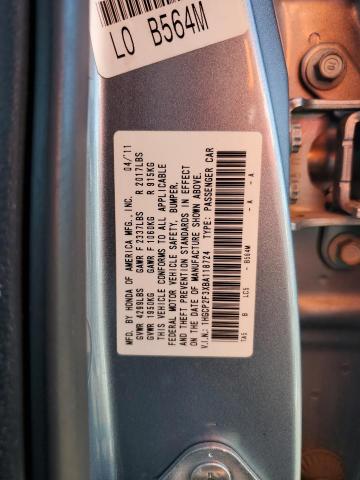 Photo 11 VIN: 1HGCP2F3XBA118724 - HONDA ACCORD LX 