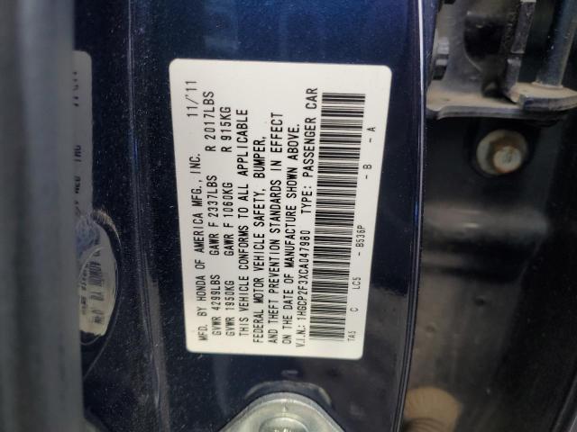 Photo 11 VIN: 1HGCP2F3XCA047980 - HONDA ACCORD LX 