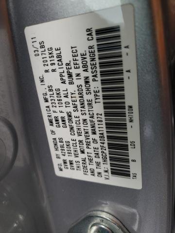 Photo 11 VIN: 1HGCP2F40BA111872 - HONDA ACCORD LXP 