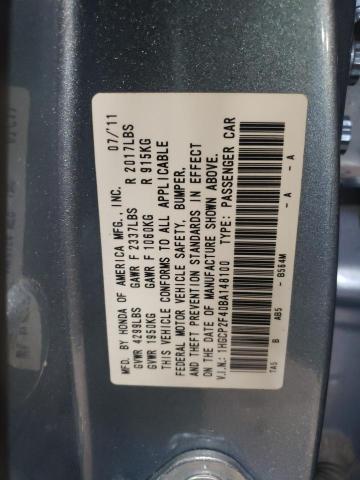 Photo 11 VIN: 1HGCP2F40BA148100 - HONDA ACCORD LXP 