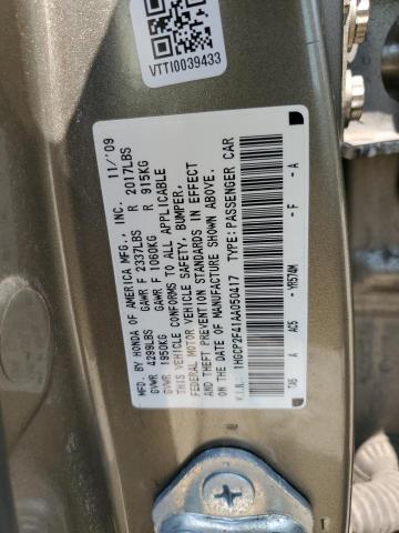 Photo 12 VIN: 1HGCP2F41AA050417 - HONDA ACCORD LXP 