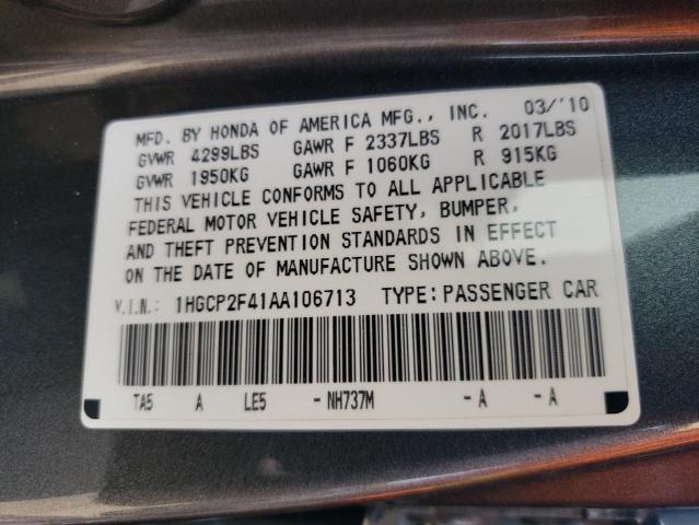 Photo 12 VIN: 1HGCP2F41AA106713 - HONDA ACCORD LXP 