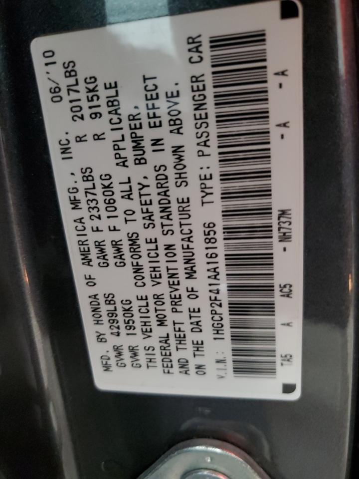 Photo 11 VIN: 1HGCP2F41AA161856 - HONDA ACCORD 