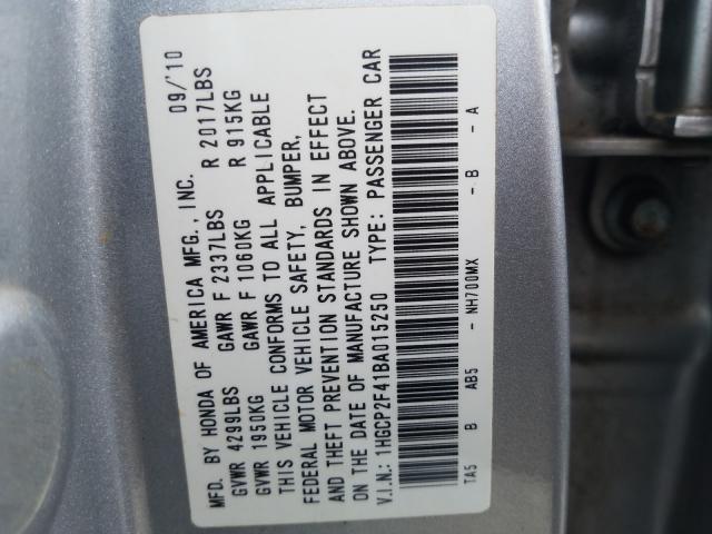 Photo 9 VIN: 1HGCP2F41BA015250 - HONDA ACCORD LXP 