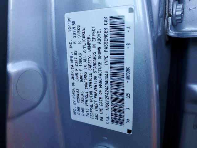 Photo 11 VIN: 1HGCP2F42AA040446 - HONDA ACCORD 