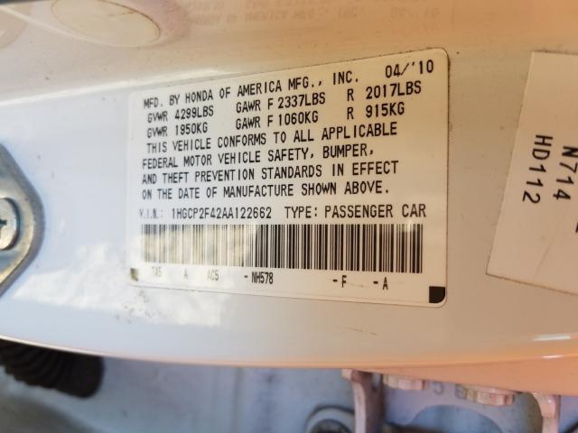 Photo 9 VIN: 1HGCP2F42AA122662 - HONDA ACCORD LXP 