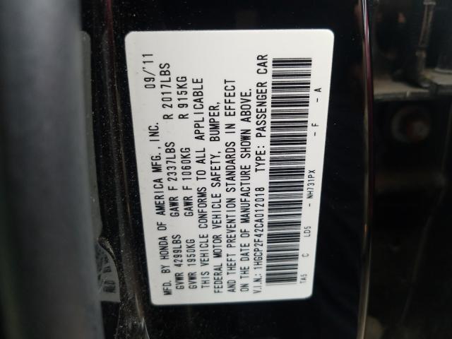 Photo 9 VIN: 1HGCP2F42CA012018 - HONDA ACCORD LXP 