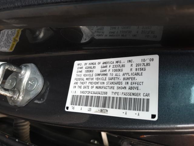 Photo 9 VIN: 1HGCP2F43AA042268 - HONDA ACCORD LXP 