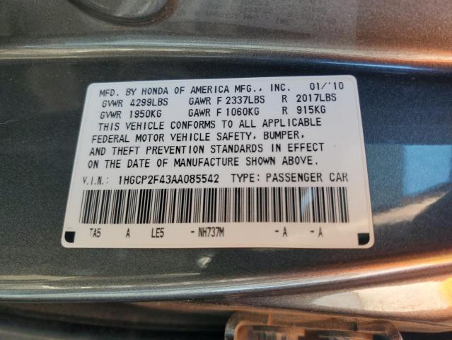 Photo 11 VIN: 1HGCP2F43AA085542 - HONDA ACCORD LXP 