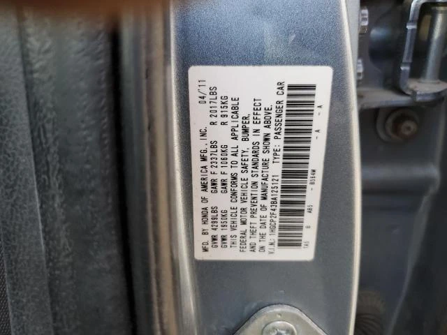 Photo 11 VIN: 1HGCP2F43BA125121 - HONDA ACCORD LXP 