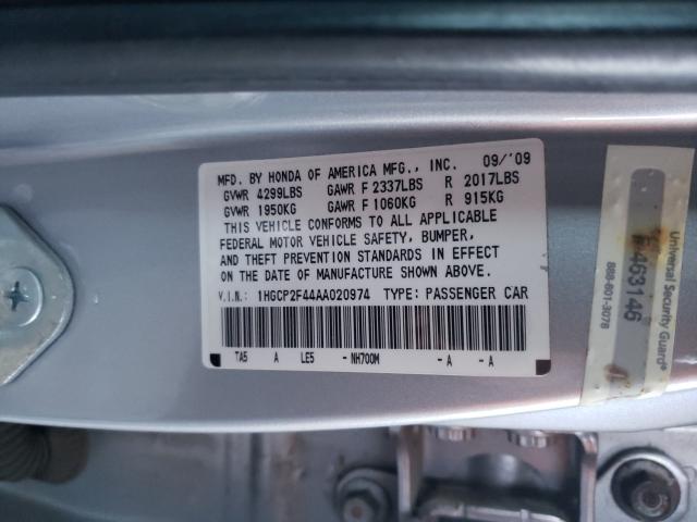 Photo 9 VIN: 1HGCP2F44AA020974 - HONDA ACCORD LXP 