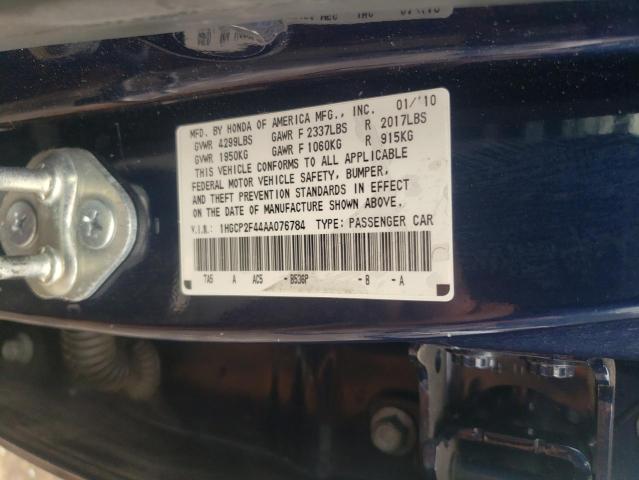 Photo 11 VIN: 1HGCP2F44AA076784 - HONDA ACCORD LXP 