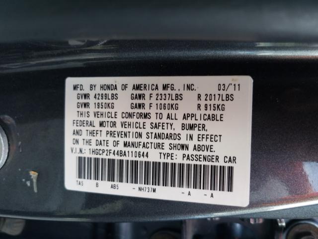 Photo 9 VIN: 1HGCP2F44BA110644 - HONDA ACCORD LXP 