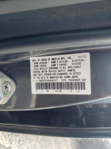 Photo 9 VIN: 1HGCP2F44CA083477 - HONDA ACCORD LXP 