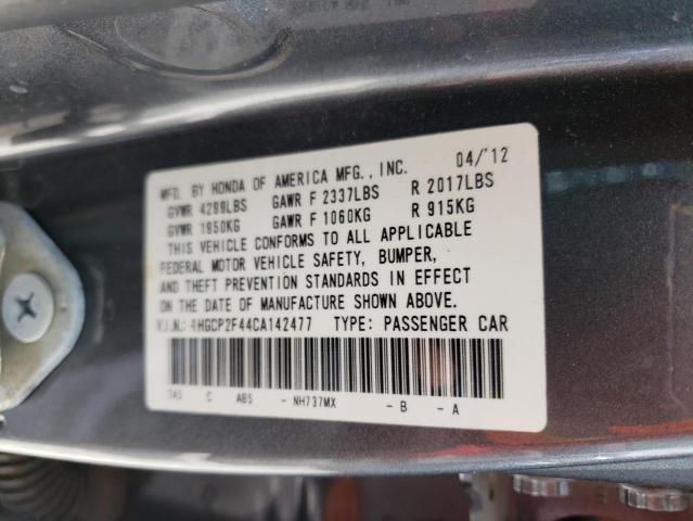 Photo 9 VIN: 1HGCP2F44CA142477 - HONDA ACCORD LXP 