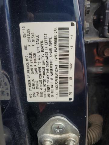 Photo 11 VIN: 1HGCP2F45AA152741 - HONDA ACCORD LXP 