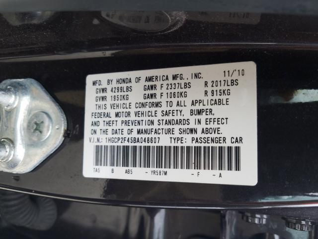 Photo 9 VIN: 1HGCP2F45BA048607 - HONDA ACCORD LXP 