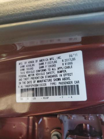 Photo 12 VIN: 1HGCP2F45BA135326 - HONDA ACCORD LXP 