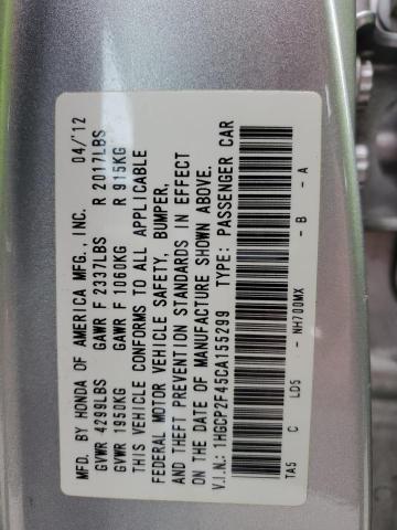 Photo 11 VIN: 1HGCP2F45CA155299 - HONDA ACCORD 