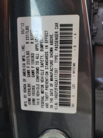 Photo 9 VIN: 1HGCP2F45CA177397 - HONDA ACCORD LXP 