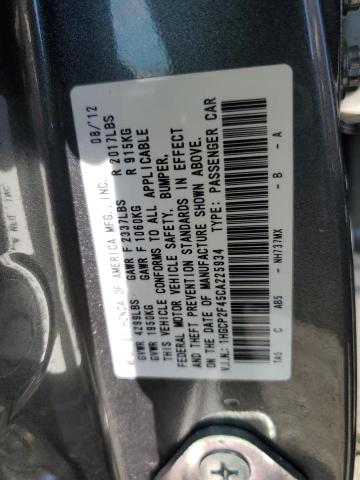 Photo 11 VIN: 1HGCP2F45CA225934 - HONDA ACCORD LXP 