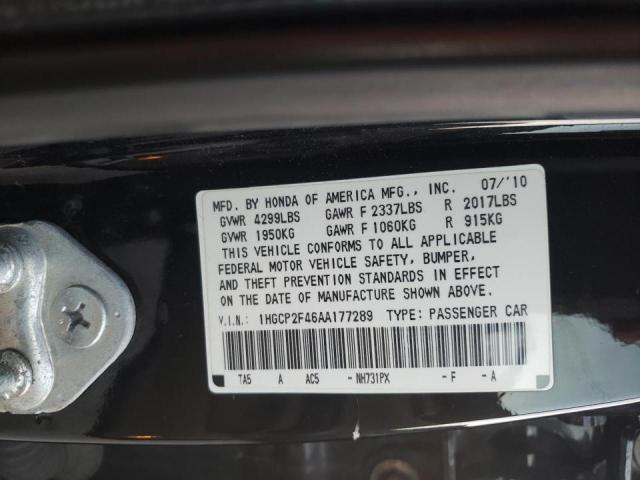 Photo 9 VIN: 1HGCP2F46AA177289 - HONDA ACCORD LXP 