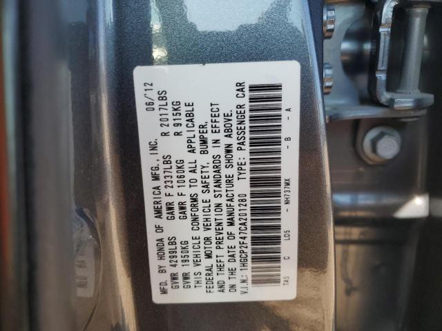 Photo 11 VIN: 1HGCP2F47CA201280 - HONDA ACCORD LXP 