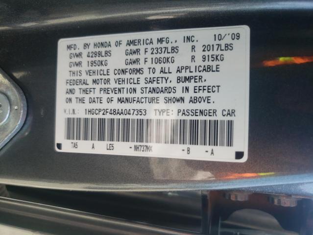 Photo 9 VIN: 1HGCP2F48AA047353 - HONDA ACCORD LXP 