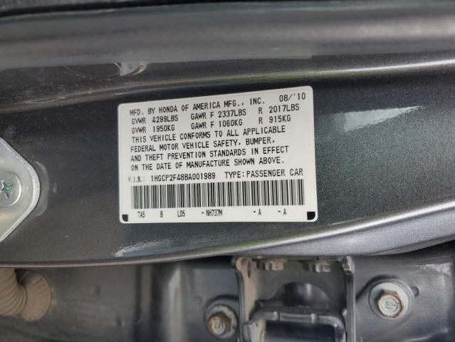 Photo 11 VIN: 1HGCP2F48BA001989 - HONDA ACCORD LXP 