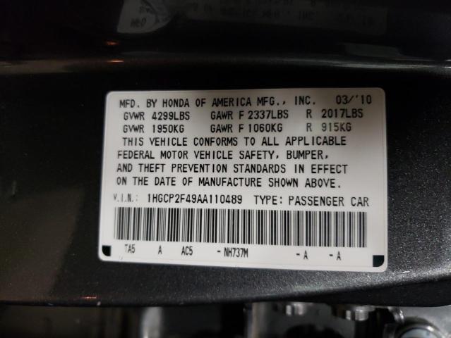 Photo 9 VIN: 1HGCP2F49AA110489 - HONDA ACCORD LXP 