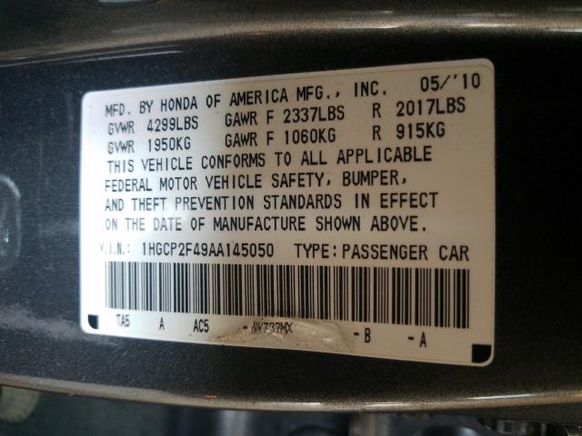 Photo 9 VIN: 1HGCP2F49AA145050 - HONDA ACCORD SDN 