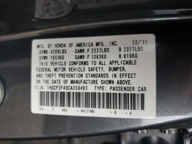 Photo 11 VIN: 1HGCP2F49CA058493 - HONDA ACCORD LXP 