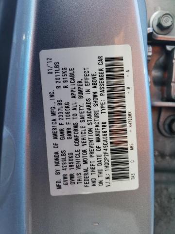 Photo 11 VIN: 1HGCP2F49CA066786 - HONDA ACCORD LXP 