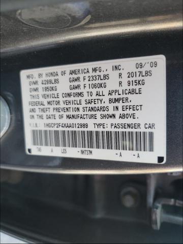 Photo 9 VIN: 1HGCP2F4XAA012989 - HONDA ACCORD LXP 