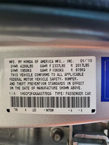 Photo 11 VIN: 1HGCP2F4XAA077924 - HONDA ACCORD LXP 