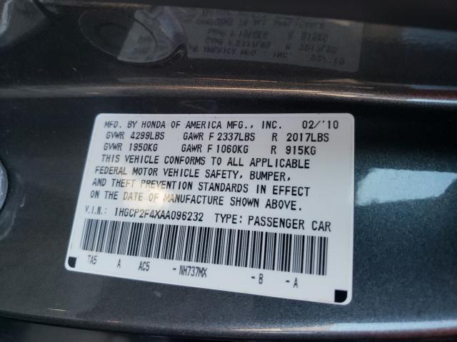 Photo 9 VIN: 1HGCP2F4XAA096232 - HONDA ACCORD LXP 