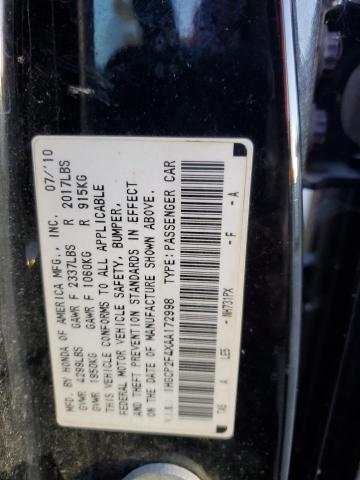 Photo 11 VIN: 1HGCP2F4XAA172998 - HONDA ACCORD LXP 