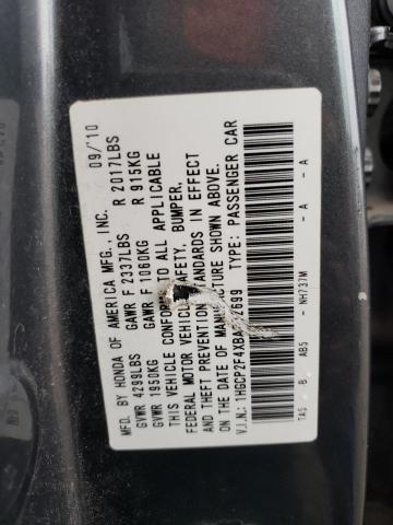 Photo 12 VIN: 1HGCP2F4XBA012699 - HONDA ACCORD LXP 