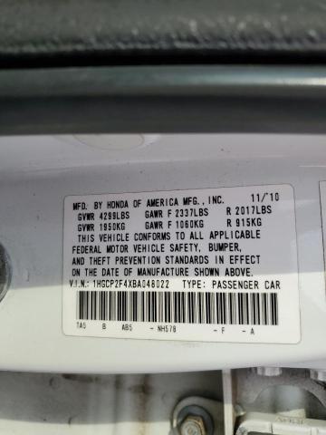 Photo 11 VIN: 1HGCP2F4XBA048022 - HONDA ACCORD LXP 