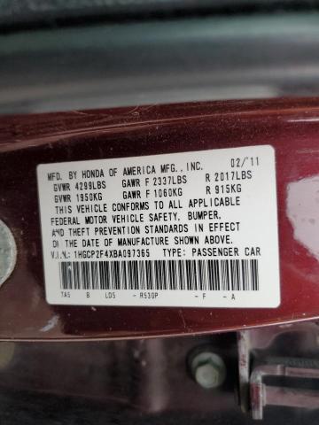 Photo 11 VIN: 1HGCP2F4XBA097365 - HONDA ACCORD LXP 