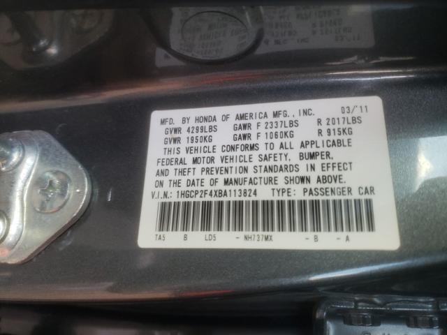 Photo 9 VIN: 1HGCP2F4XBA113824 - HONDA ACCORD LXP 