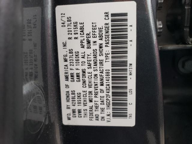 Photo 11 VIN: 1HGCP2F4XCA140880 - HONDA ACCORD LXP 