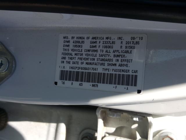 Photo 9 VIN: 1HGCP2F60BA017041 - HONDA ACCORD SE 