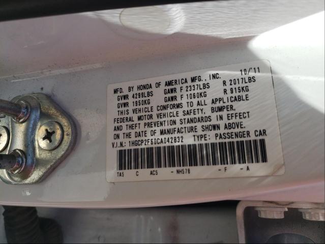 Photo 9 VIN: 1HGCP2F60CA042832 - HONDA ACCORD SE 