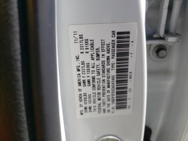 Photo 9 VIN: 1HGCP2F60CA043480 - HONDA ACCORD SE 