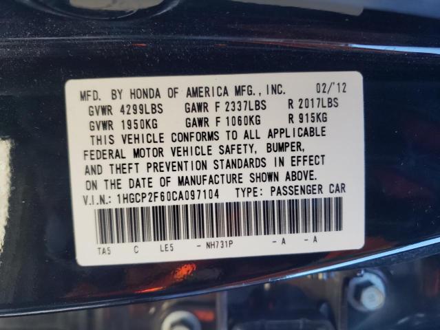 Photo 12 VIN: 1HGCP2F60CA097104 - HONDA ACCORD SE 