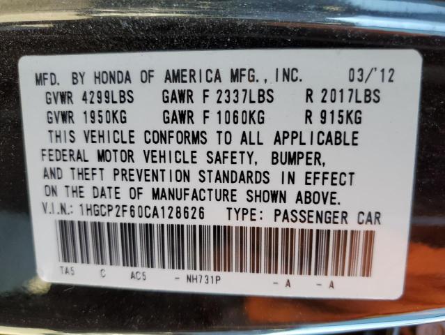 Photo 12 VIN: 1HGCP2F60CA128626 - HONDA ACCORD SE 