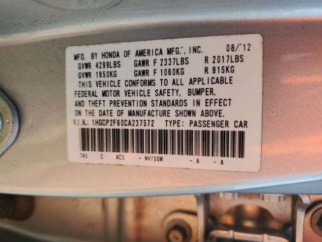 Photo 11 VIN: 1HGCP2F60CA237572 - HONDA ACCORD 